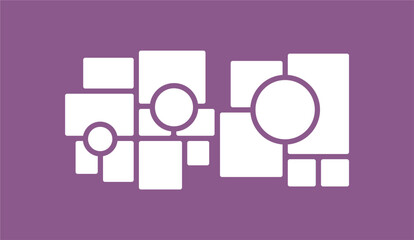 Pictures or photos frame collage layout abstract photo frames and digital photo wall template
