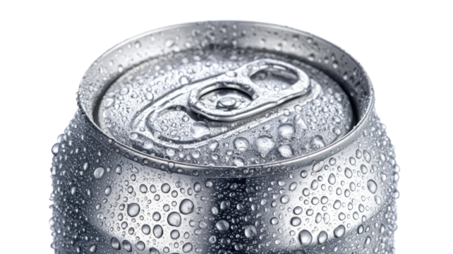 Metal handheld tin can opener with sturdy rotating cutting wheel and ergonomic grip handle for kitchen food preparation isolated on white background