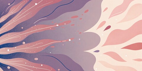Abstract soft organic shapes background with smooth fluid gradient