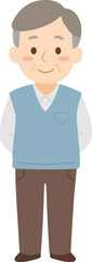 인자한 할아버지_노인 일러스트_노인의 날