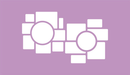 Pictures or photos frame collage layout abstract photo frames and digital photo wall template
