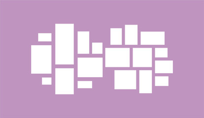 Pictures or photos frame collage layout abstract photo frames and digital photo wall template
