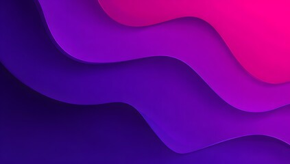 Abstract flowing waves of deep violet and vibrant magenta create a dynamic and modern digital art background design