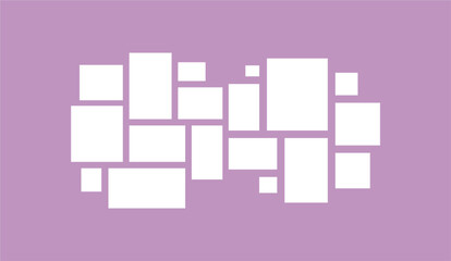 Pictures or photos frame collage layout abstract photo frames and digital photo wall template
