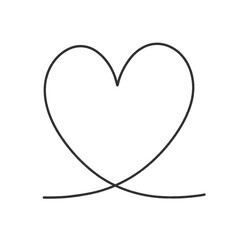 落書きのようなラフな手描きのハートイラスト