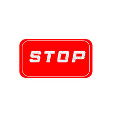 red button with word stop