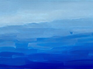 Textured Blue Painted Background, Abstract Blue Wall Texture