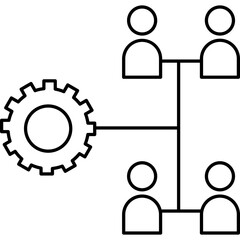 Networking Icon Illustration