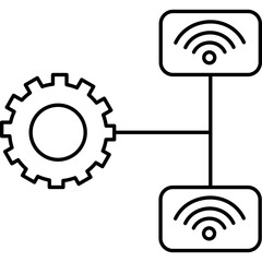 Networking Icon Illustration
