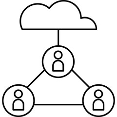 Networking Icon Illustration
