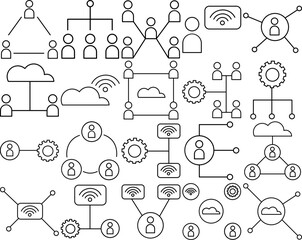 Networking Icon Illustration