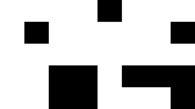 Inverse checkerboard wipe transition animation with appearing squares for video editing mask and motion graphics overlay