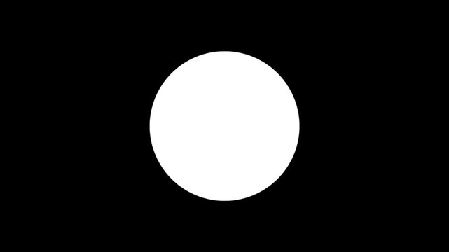 Circular iris wipe transition animation expanding from center for video editing overlay and alpha channel mask usage