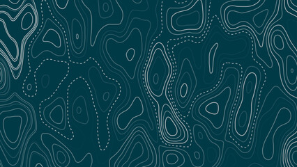 Vector abstract earth relief map seamless pattern element. Topographic elevation map.  © Creative