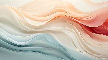 Fototapeta premium Abstract Waves of Blue, Beige, and Pink Fluid Gradient Design Background