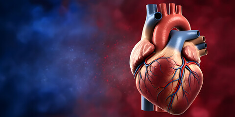 Heart shape background for cardiology concept