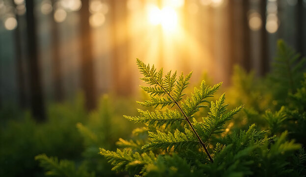 morning in the forest