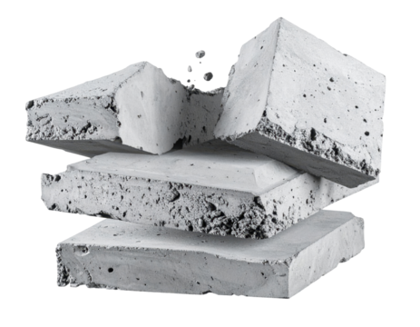 Stacked Concrete Blocks Representing Construction Material For Building Projects