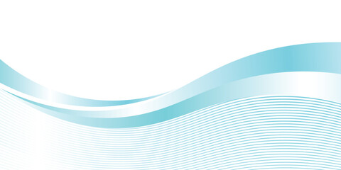 Abstract blue wave background, minimal wave design concept, vector illustration. for banner, banner.