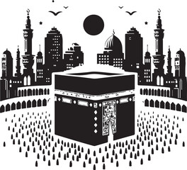 abstract city skyline