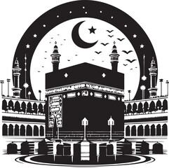 silhouette of mosque