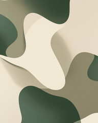 minimalistic abstract composition featuring smooth, flowing shapes and a neutral color palette. It is visually elegant and modern, making it suitable for a variety of design applications.