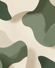 minimalistic abstract composition featuring smooth, flowing shapes and a neutral color palette. It is visually elegant and modern, making it suitable for a variety of design applications.