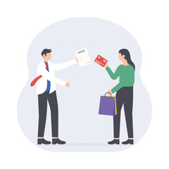 Bill Payment Vector Flat Style Icon EPS 10 File