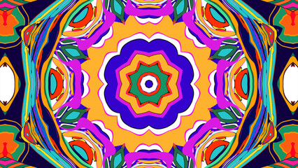 abstract colorful background with flowers