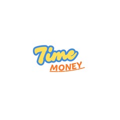 Time is Money art with whit background