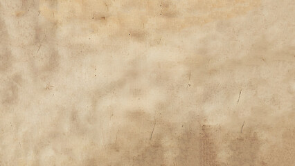Old worn crumpled paper background. Vintage dirty sheet of parchment. Vector 