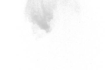 a white flying snow on the transparent background