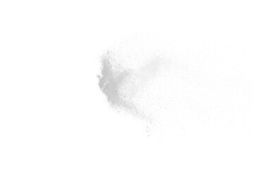 a white flying snow on the transparent background