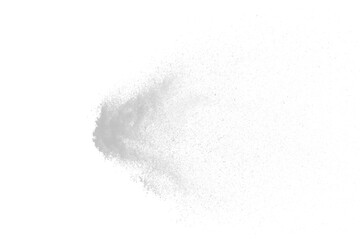 a white flying snow on the transparent background