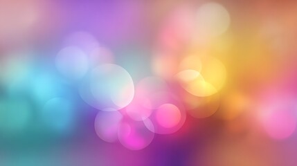 Obraz premium A vibrant background featuring a blend of colorful bokeh lights that create a dreamy atmosphere. Ideal for designs needing a touch of elegance and visual interest.