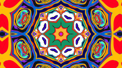 abstract seamless pattern with flowers