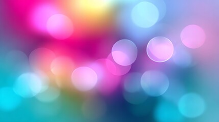 Fototapeta premium A vibrant and colorful abstract background featuring soft bokeh lights that create a dreamy atmosphere perfect for design and art projects