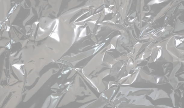 Transparent stretch plastic wrap texture. Realistic polyethylene wrapping stretch film background.