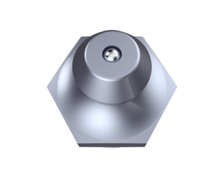 Essential Automotive and Industrial Maintenance Part: Precision 3D Render of Isolated Silver Zerk Nipple Lubrication Fitting Component - Chrome Finish Heavy Duty Mechanical Bearing Lube Point PNG HD.