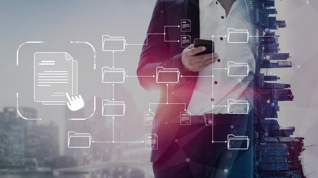 Digital file structure showing folder organization, file hierarchy, and document arrangement. File structure supports management, improves access, and file structure enhances clarity. Marrow