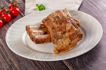 Steamed pork ribs with spices