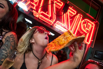 Late Night Pizza Fun with friends