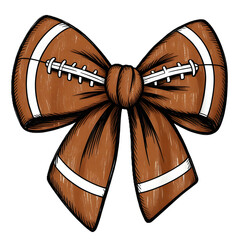 Cheer on your favorite team with this fun football bow! Perfect for game day crafts, party decorations, and spirited celebrations, it's a touchdown of style