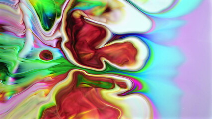 Abstract colorful swirls create a vibrant, flowing artistic background
