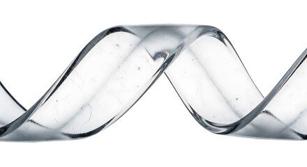 Abstract Clear Liquid Wave Form.