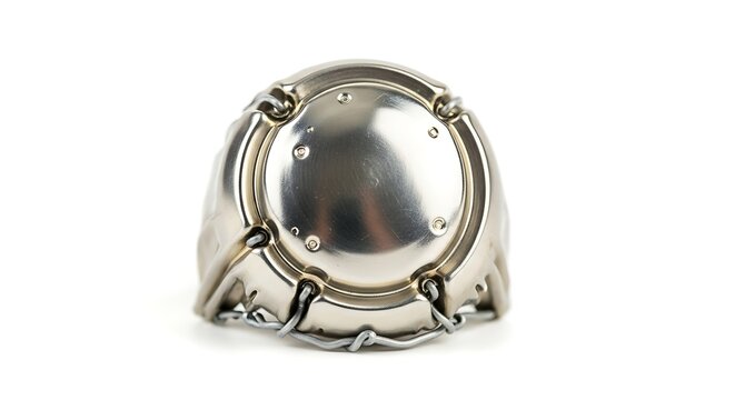 Champagne Muselet - A Close-Up of a Sparkling Wine Closure.