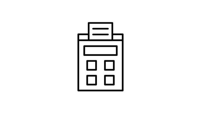 Calculator icon displayed on a solid black background.