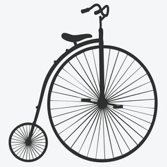Vintage Bicycle Silhouette 