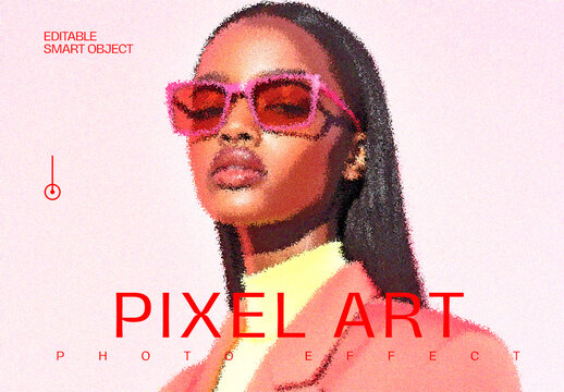 Pixel Art Photo Effect
