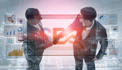 SEO concept for improving SEO visibility, with SEO related digital tools and SEO performance icons shown in an focused layout for strategic marketing. Spline